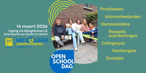 Openschooldag, Oud-leerlingenreceptie & Quiz