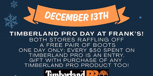 TIMBERLAND PRO DAY! Win a FREE pair of boots