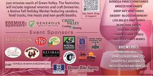 3rd Annual Sip, Swirl, Shop & Support Wine & Beer Tasting + Holiday Market