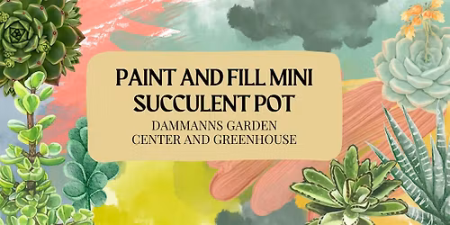 Paint And Fill Mini Succulent Pot