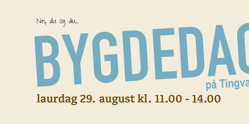 Bygdedag p\u00e5 Tingvang
