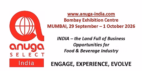ANUGA Select India 2026: \u0432\u044b\u0441\u0442\u0430\u0432\u043a\u0430 \u043f\u0440\u043e\u0434\u0443\u043a\u0442\u043e\u0432 \u043f\u0438\u0442\u0430\u043d\u0438\u044f \u0438 \u043d\u0430\u043f\u0438\u0442\u043a\u043e\u0432 \u0432 \u0418\u043d\u0434\u0438\u0438