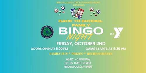 YMCA MS217 FAMILY BINGO NIGHT
