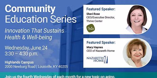 Innovation that Sustains Health & Well-being