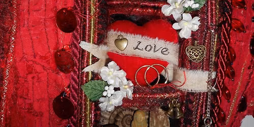 Shabby Stitched Hearts workshop