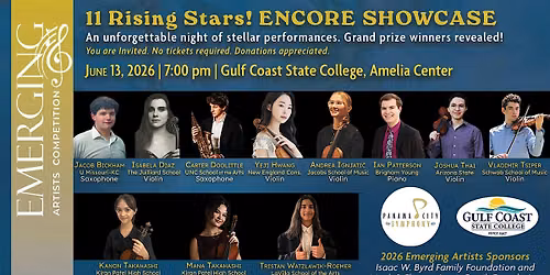 Emerging Artists 2026 Encore Showcase