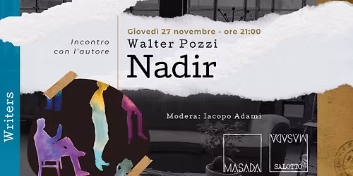 WRITERS - Incontro con l'autore Walter Pozzi "Nadir"  (Salotto Masada)