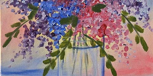 Paint and Sip: Burst into Bloom