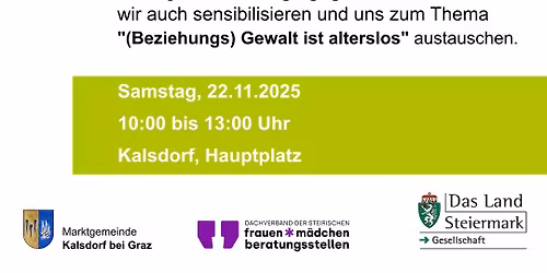 Infotisch der Frauen- und M\u00e4dchenberatungsstelle Verein Weitblick