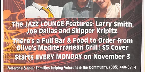 \ud83c\udfa4\ud83c\udfb5Monday Night Jazz Jams \ud83c\udfb6\ud83c\udfa4\ud83c\udfbc\ud83c\udf34