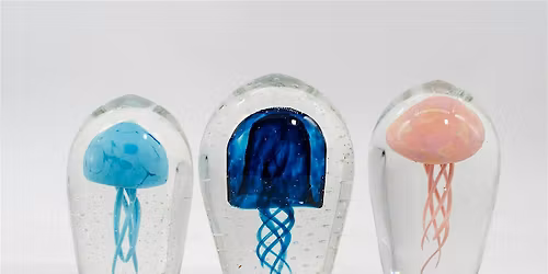 Jellyfish! You yearn for the beach so create jellyfish paperweights!