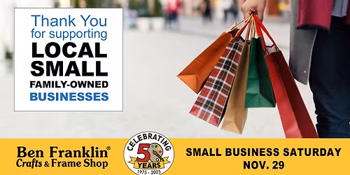 Small Business Saturday | Nov. 29