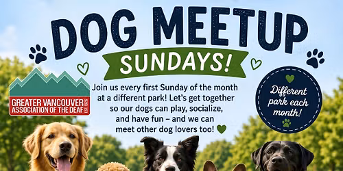 GVAD Monthly Dog Meetup — 641 Hillcrest St, Coquitlam, BC V3J 6N9, Canada