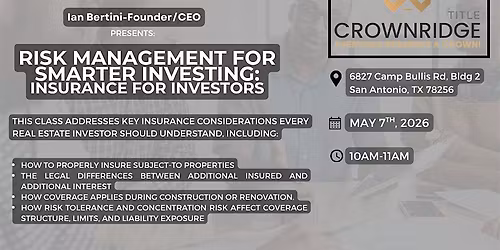 Risk Management for Smarter Investing: Insurance for Investors
