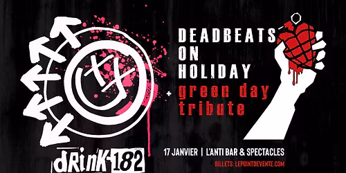 Drink 182 - Hommage \u00e0 Blink 182 et plus \/\/ Vendredi 17 janvier 2026 \/\/ L'Anti Bar & Spectacles
