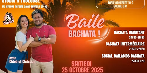 BAILE BACHATA SAMEDI 25 OCTOBRE 2025