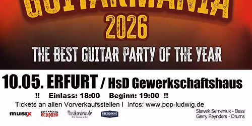 Guitarmania 2026 - The Best Guitar Party of The Year