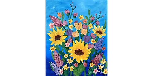 Wildflower Bouquet in Bloom - Paint and Sip in San Antonio | Classpop!\u2122