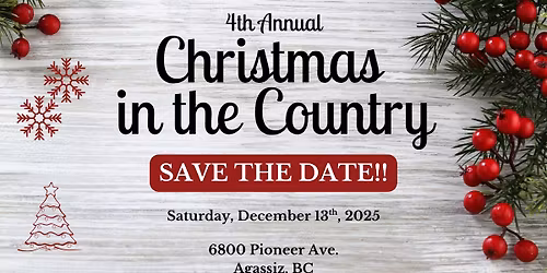 4th Annual "Christmas in the Country" Market