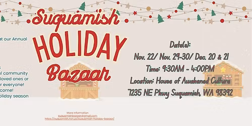 Suquamish Holiday Bazaar