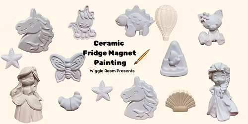 Ceramic Fridge Magnet Painting
