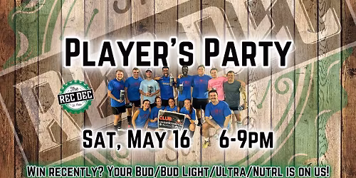 Tampa Bay Club Sport Player's Party!