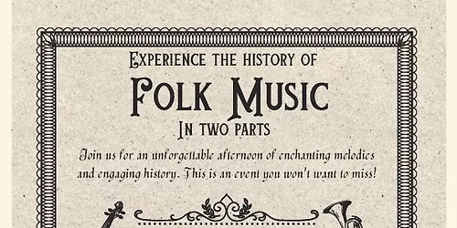 The History of Folk Music (2-Part Series) at Reading Public Library Main