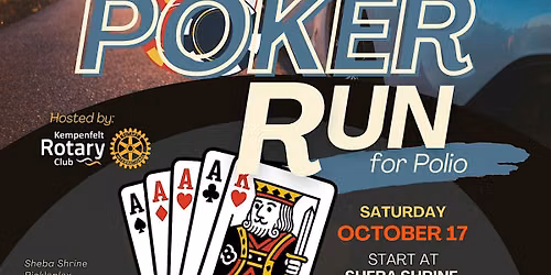 Rotary Poker Run for Polio 2026