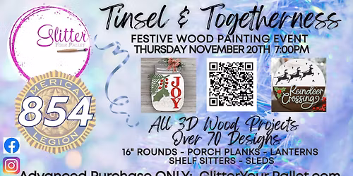 Wood Painting Event - Evergreen Park American Legion - PUBLIC