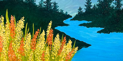 Sip & Paint at Ritorno Lounge, Bristol - "Riverside Fall"