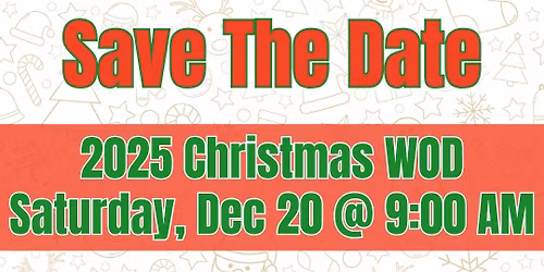 Christmas WOD and Cookie Competition