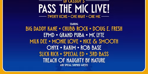 DJ Cassidy's Pass The Mic Live!