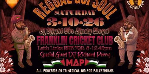 Reggae Got Soul - A Night for Andy Boyd with Special Guest DJ Richard Perry