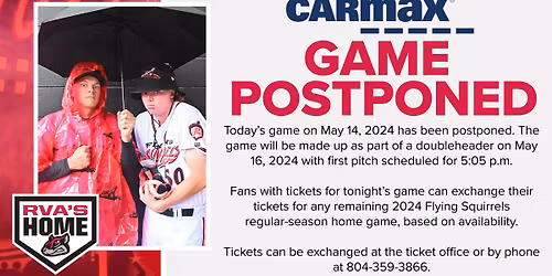 Richmond Flying Squirrels vs. Reading Fightin Phils