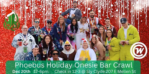 Phoebus Holiday Onesie Bar Crawl 2025