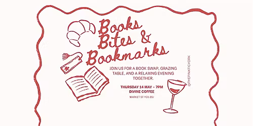 Books, Bites & Bookmarks: A Book Swap Social by The Pink Fig