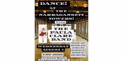 DANCE AT THE TOWERS w\/THE PAULA CLARE BAND!