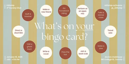 Yap 'n' Scrap | 2026 Bingo Cards