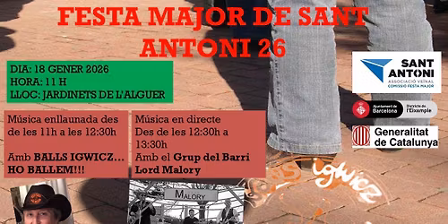 Ballada Festa Major barri Sant Antoni de Barcelona 