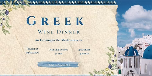 Greek Wine Dinner
