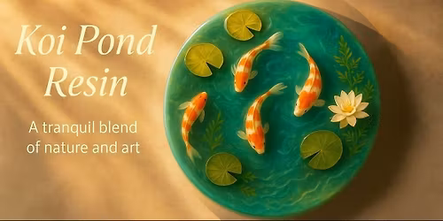 Koi Pond Resin Art