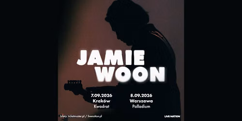 Jamie Woon - Official Event, 8.09.2026, Palladium, Warszawa