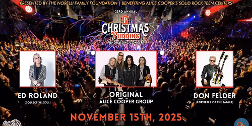 Alice Cooper's 23rd Annual Christmas Pudding Fundraiser Concert