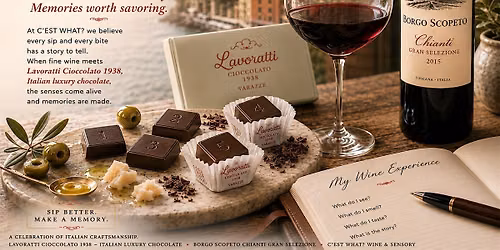Italian Chocolate and Wine Experience