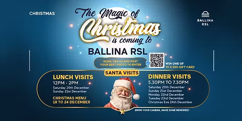 \ud83c\udf85 Santa is Coming to Ballina RSL! \ud83c\udf84