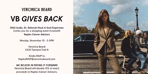 Veronica Beard Gives Back Benefiting Naples Cancer Advisors