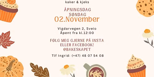 Bakeskapet Stor \u00c5pning