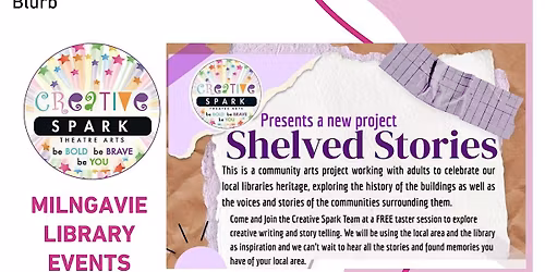 Shelved Stories with Creative Spark at Milngavie Library