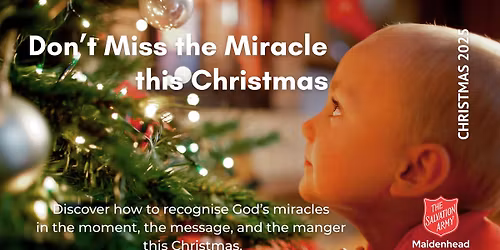 Join us LIVE NOW for our Sunday Celebration with Maidenhead Salvation Army