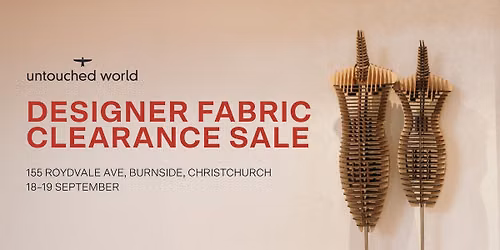 2-DAY DESIGNER FABRIC CLEARANCE SALE \u2702\ufe0f